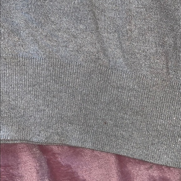 Sparkly gray cardigan w keyhole back - Picture 3 of 7